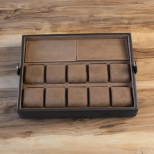 Deri Çoklu Saat Kutusu Saat Koleksiyon Kutusu Saat Organizeri Saat Saklama Kutusu Watch Box Watch Case Watch Storage Watch Organizer