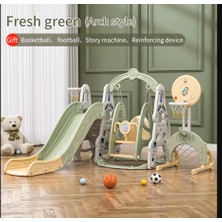 Evaro 7'si 1 Arada Çok Fonksiyonlu Çocuk Oyun Set Basketbol, Salıncak, Kaydırak, Futbol Kalesi  Atış Yeri