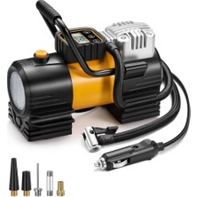 Enshal Yeni Güçlü Taşınabilir Auhma Araç Çakmaklık Uyumlu Araç Lastik Şişirme Kompresörü