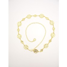 Metal Zincir Kadın Kemer, Elbise, Gömlek, Pantolon, Şort Kemeri