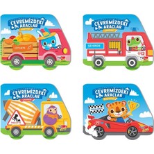 Çıkartmalı Çevremizdeki Araçlar 4'lü Set