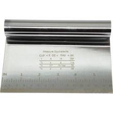 Marsilyan Metal Krom Hamur Kesici - Kazıyıcı 15 x 11 cm