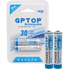 Powermaster PM-9539 Şarjlı 1600 Mah 1.2V Ince Kalem Aaa Pil (2'li Paket)