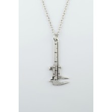 Bu Farklı Kumpas  Zincir Kolye - Gümüş Kaplama - Erkek Kadın Kolye - Kod:333