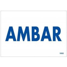 Ennalbur Amabar Uyarı Levhası 17,5X25 KOD:1652
