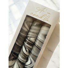 Ae'on Marble Collection 3'lü Şamdan Mum