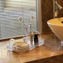 Düzenleyici Organizer Banyo Rafı (Şeffaf)