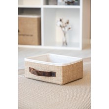 Bee Jüt Dolap Içi Organizer Takı, Makyaj, Banyo, Ofis Düzenleyici Saklama Kutusu Organizer 30X23X13 cm