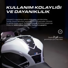 Grippatch Honda Activa 125 2023 ile Uyumlu Kaydırmaz 6D Karbon 9 Parça Tank Pad Seti GC24