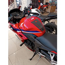 Honda CBR500 2025 ile Uyumlu Kaydırmaz 6d Karbon 20 Parça Tank Pad Seti GC30