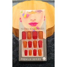 Monalisa Home Simli Çift Renk Takma Tırnak