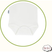 Bebek Badi Uzun Kol %100 Pamuklu Organik Kumaş Unisex 0-12 Ay Ekru Renk Erkek Bebek Kız Bebek Badi Body Akiko Bebek 