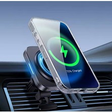 Apple Iphone 16 Pro Uyumlu Lux Carbon Fiber Magsafe Metal Kılıf Ultra Hafif Ince Manyetik Kapak.