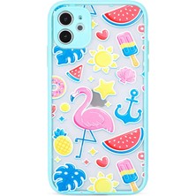 iPhone 12 Mini Uyumlu Cppl Fily Kapak-Turkuaz