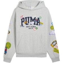 Puma Sticker Pack Pullover Hoodie Erkek Yetişkin Sweatshirt