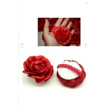 Bkmc Kırmızı Gelin El Gülü, Damat El Gülü, Nedime El Gülü, Nedime Bileklik, 6 Adet