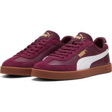 Puma Unisex Yetişkin Sneaker Bordo Renkli Düz Tabanlı Konforlu Tasarım ile Günlük Kullanıma Uygun