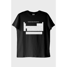 NUUGG Periodic Table of the Elements Baskılı Siyah Tişört