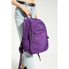 Unisex Okul Çantası Klinkır Kumaş Günlük Sırt Çantası Çok Cepli Hafif Yağmur Geçirmez 38*28 cm