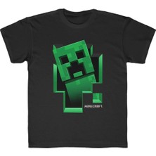 Çocuk Unisex Baskılı T-Shirt - Siyah