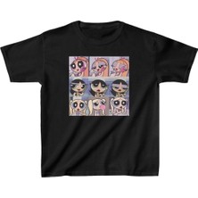 Çocuk Unisex Baskılı T-Shirt - Siyah