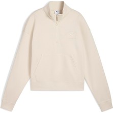 Puma CLASS Comfort Half-Z Krem Kadın Sweatshirt