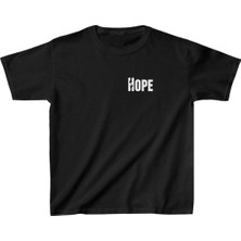 Unisex Çocuk Baskılı T-Shirt - Siyah