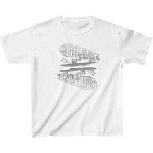 Unisex Çocuk Baskılı T-Shirt - Beyaz