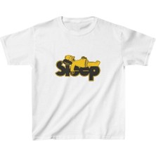 Unisex Çocuk Baskılı T-Shirt - Beyaz