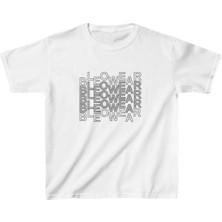 Unisex Çocuk Baskılı T-Shirt - Beyaz