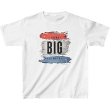 Unisex Çocuk Baskılı T-Shirt - Beyaz