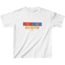 Unisex Çocuk Baskılı T-Shirt - Beyaz