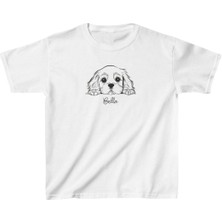 Unisex Çocuk Baskılı T-Shirt - Beyaz