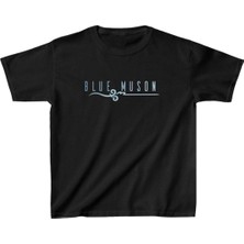 Unisex Çocuk Baskılı T-Shirt - Siyah