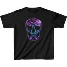 Unisex Çocuk Baskılı T-Shirt - Siyah