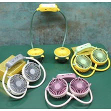 Büro Ev Ofis Yazlık Hediyesi Için Şarjlı Masaüstü Elde Taşınır 2 Kademe Serinletici Vantilatör Fan