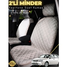 Chevrolet Lacetti Uyumlu 2'li Süet Oto Koltuk Minderi | Tam Koruma | Universal | Oto Aksesuar | A4
