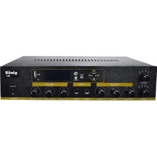 König K-90 2 Zonlu 100 Watt Usb-Bluetooth-2 Bölgeli 2 Mik. Giriş Trafolu Anfi