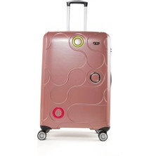 Ççs 5237 Büyük Boy Valiz Seyahat Tatlil Tekerlerki Şifreli Lüx Abs