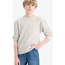 DeFacto Bisiklet Yaka Triko Kazak Erkek Çocuk C9468A825AU