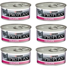 Pro Plan Delicate Hindili Kedi Konservesi 85 gr 6 Lı Avantaj Paketi