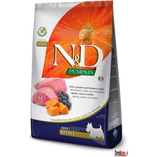 N&D Pumpkin Balkabaklı, Kuzu Etli ve Yaban Mersinli Küçük Irk Tahılsız Yetişkin Köpek Maması 7 kg