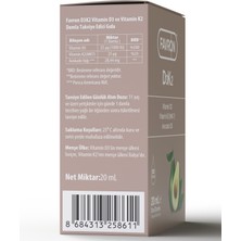 Favron D3K2 Vitamin D3 ve K2 Damla Takviye Edici Gıda 20 ml