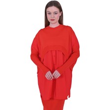 Gömlek Triko Tunik Oranj