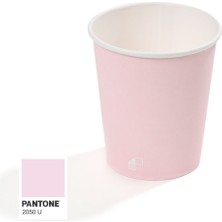 Packtory 8 Oz Single Wall Baskılı Karton Bardak (Pembe) 2000 Adet