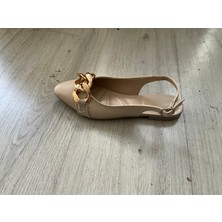 Bej Tokalı Babet  Ayakkabı