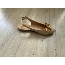 Bej Tokalı Babet  Ayakkabı