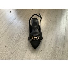 Siyah  Tokalı  Babet Ayakkabı