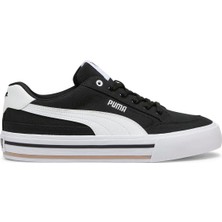 Puma Court Classic Vulc Fs Unisex Siyah Sneaker Ayakkabı Suni Deri Bağcıklı Taban Yapısı