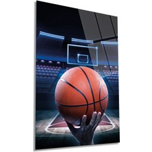 Basketbol Arena Dikey Cam Tablo, Ev ve Ofis Duvar Dekoru, Lüks Hediyelik, Kırılmaz Çizilmez